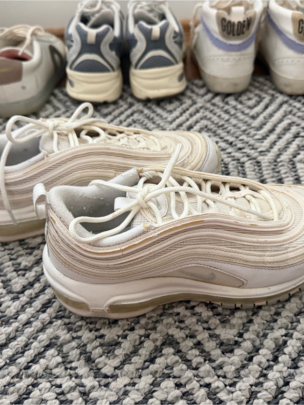 Nike Air Max 97 Sneakers in Cream and White
